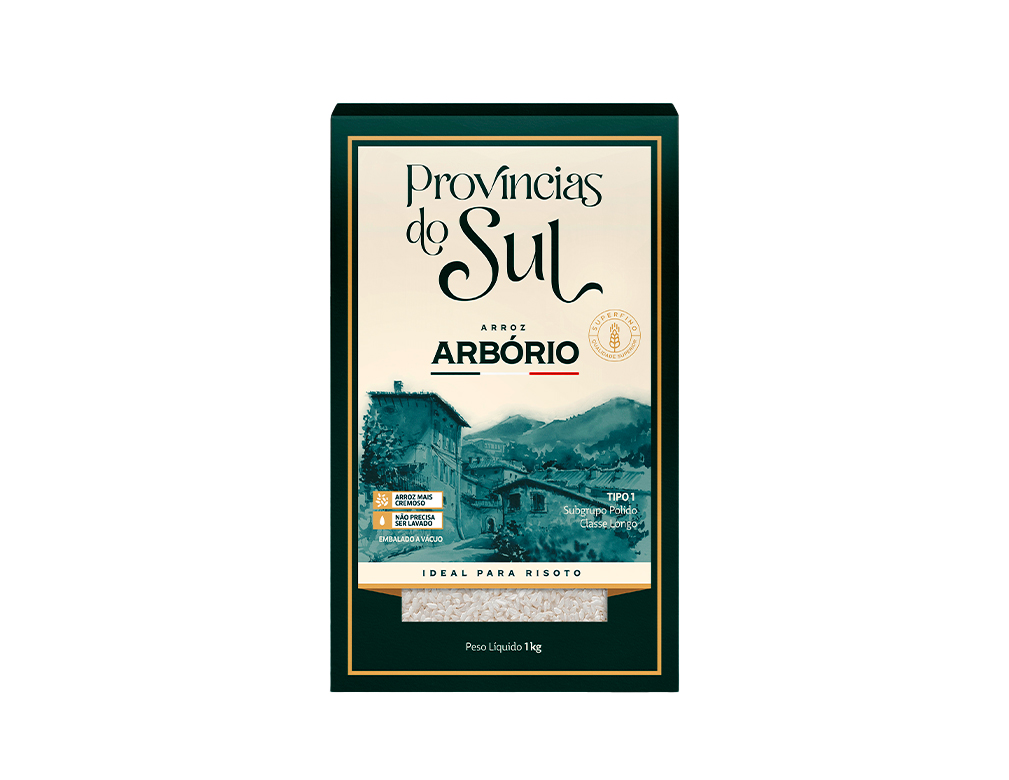 ARROZ ARBÓRIO PROVINCIAS DO SUL 1 KG (FDO 10 PCT)